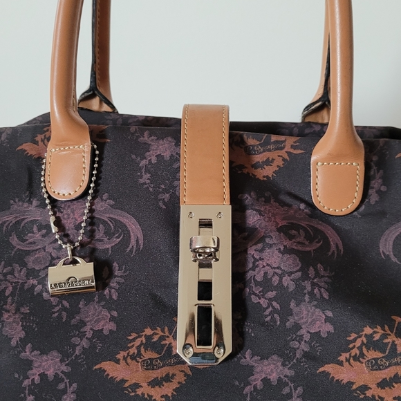 La Bagagerie nylon bag with leather handles - Picture 2 of 7